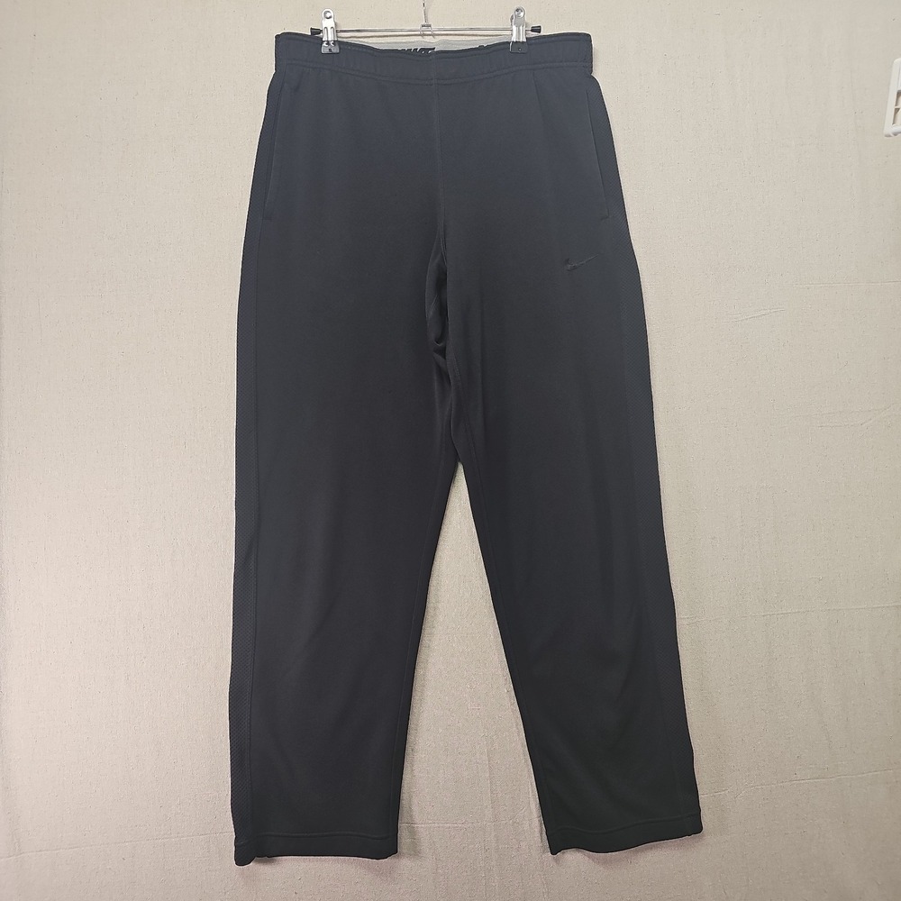 Nike Track Pants Men's Med Navy Mesh Knit Ankle Zip 424728-010 Basketball Warmup